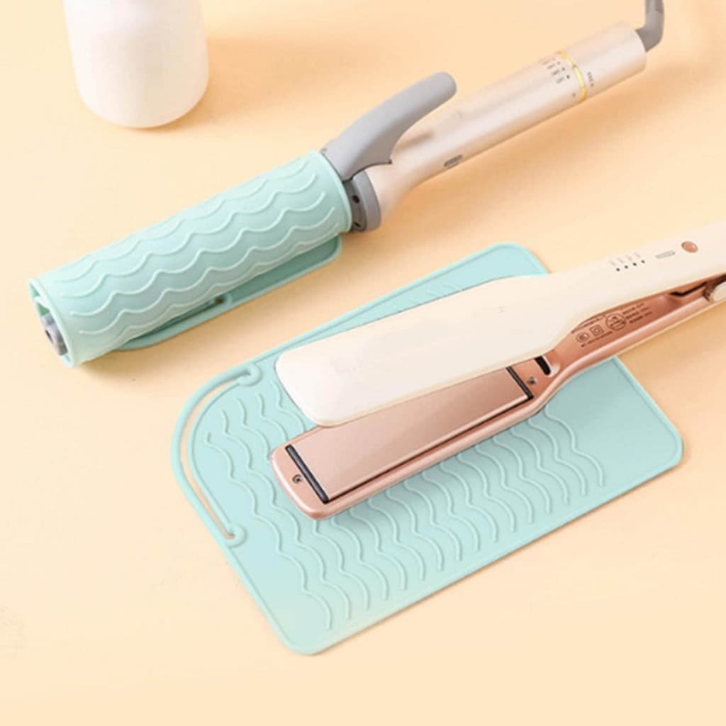 Tapete de silicone resistente ao calor para modelagem com chapinha.