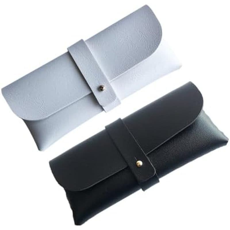 1 Saco Moda Pu Óculos De Sol Bolsa De Armazenamento Bolsas Compactas Para Fácil Transporte E Uso Versátil Acessórios