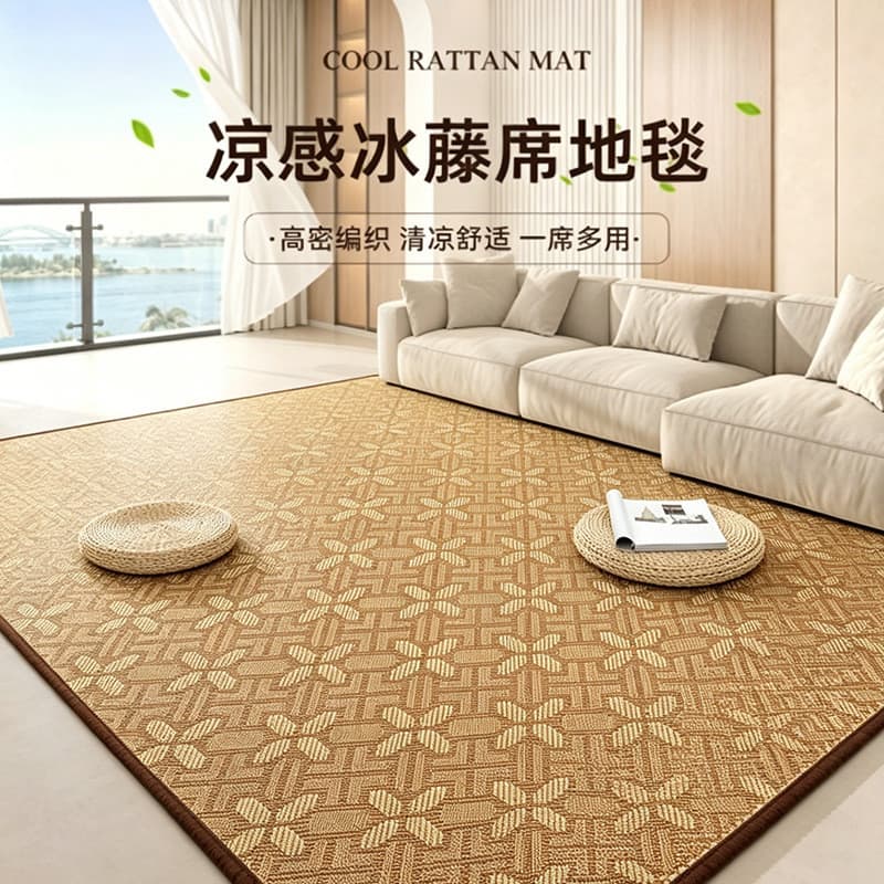 [Novo produto] Tapete de vime Tapete legal Tapete de escalada de bebê Verão Casa Sala de estar Cabeceira Tatami Q