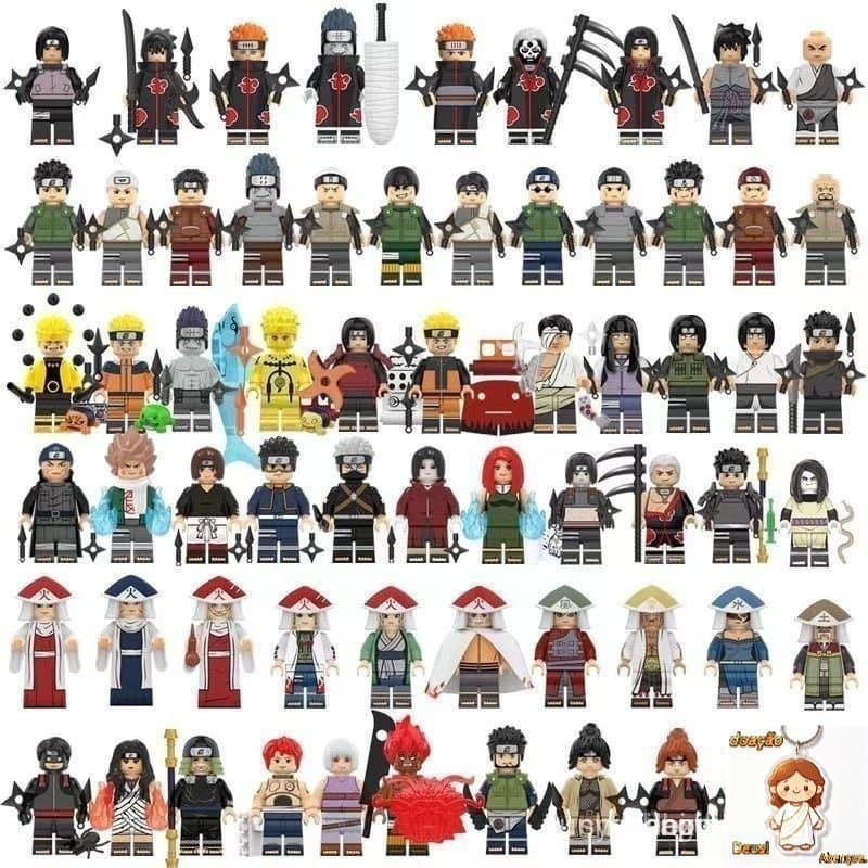 Compatível com Blocos de Construção LEGO Brinquedo de Osso Naruto Uchiha Itachi
