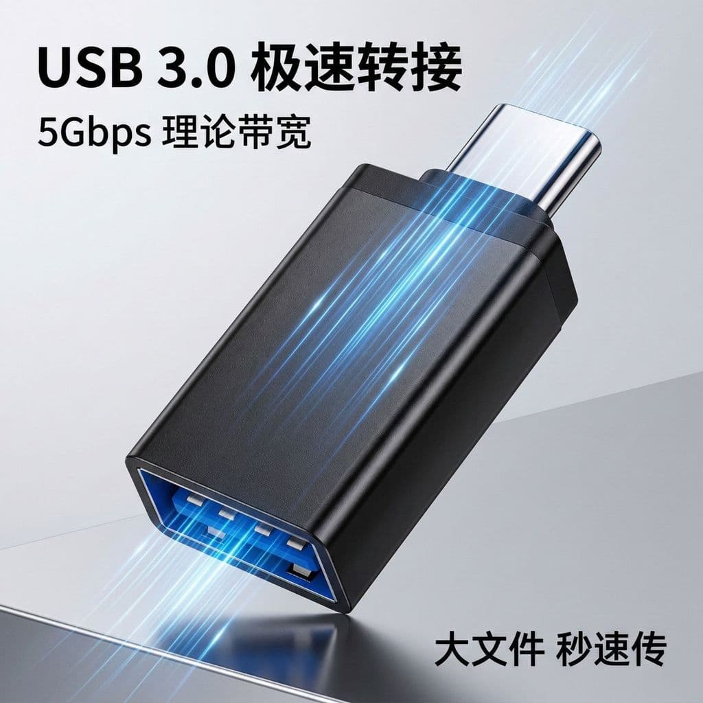 [Estoque pronto] Adaptador otg typec u Leitor de cartão de disco usb3.0 Adaptador de telefone móvel Android tc Conector