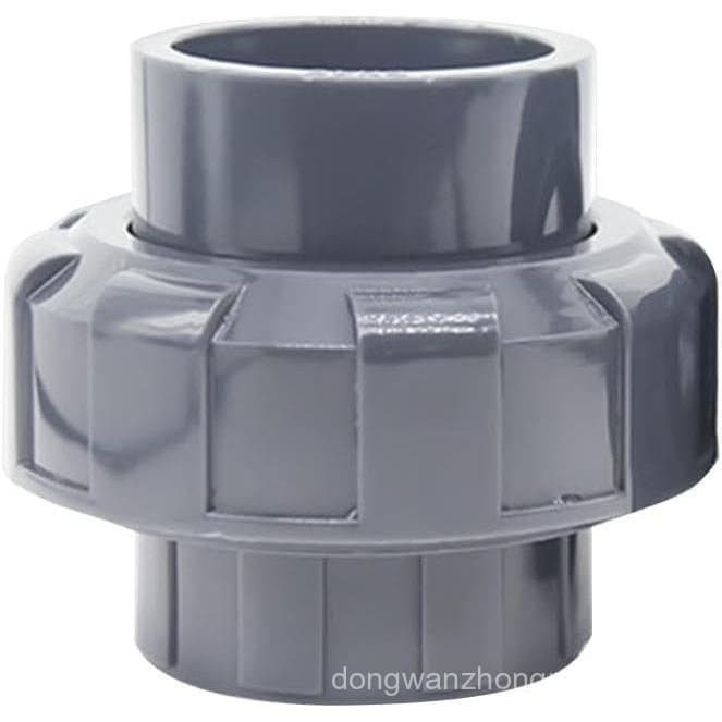 Conector de tubo de PVC 40mm x 40mm, soquete do tipo solvente, conector de tubo de conexão rápida cinza