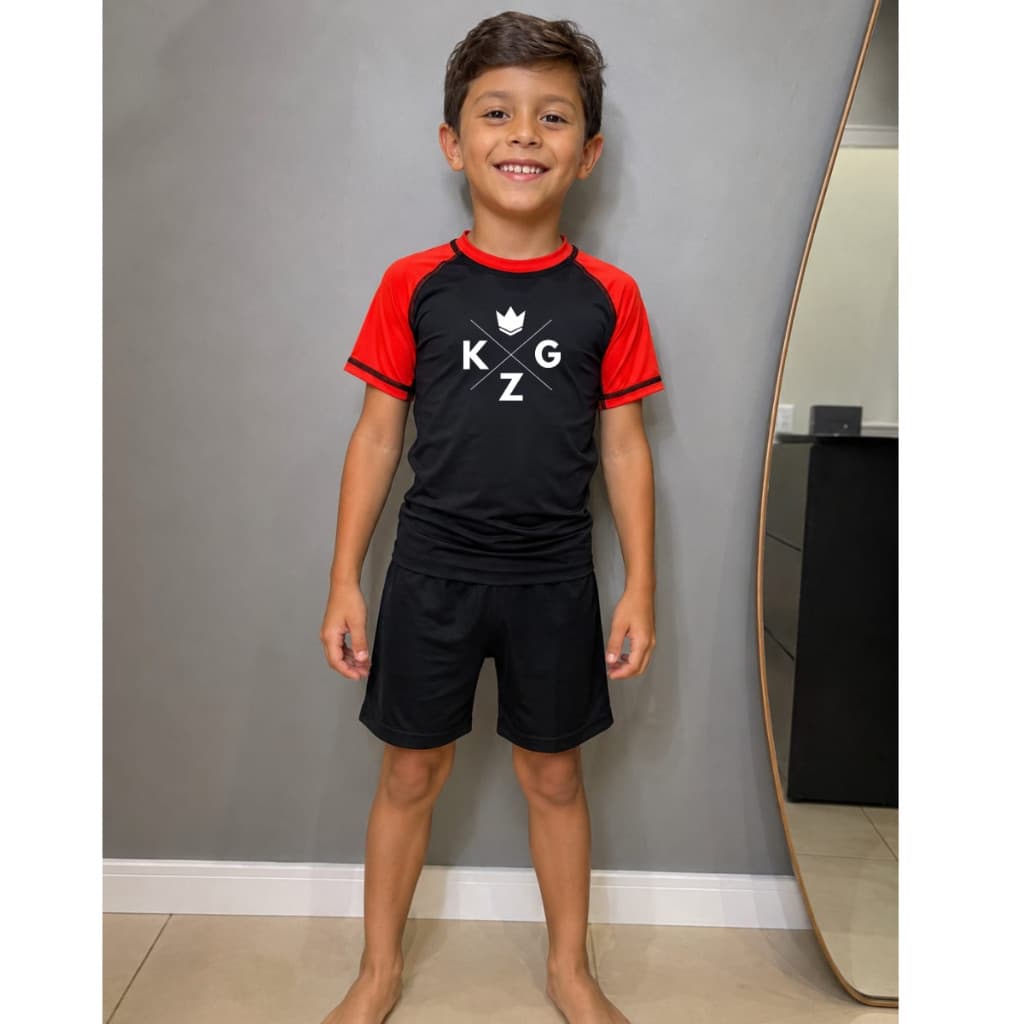 rash guard infantil luta treino academia esportes bjj jiu jistu