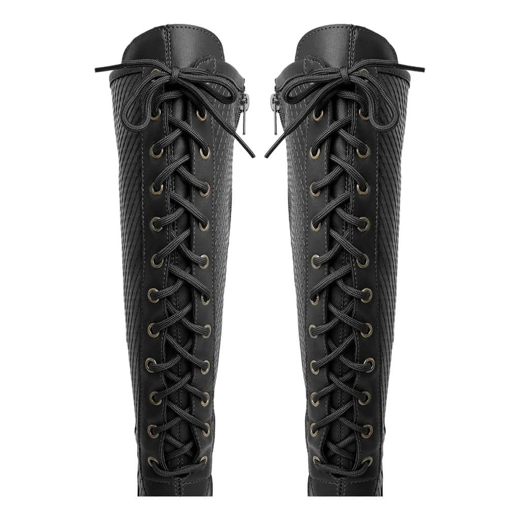 Bota Cano Longo Montaria Feminina Sintético Fivelas Moderno Casual