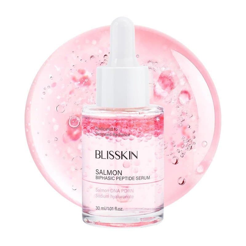 Sérum Facial com Peptídeos Bipásicos de Salmão, fórmula leve e de rápida absorção com Peptídeos, Niacinamida e DNPDRN de