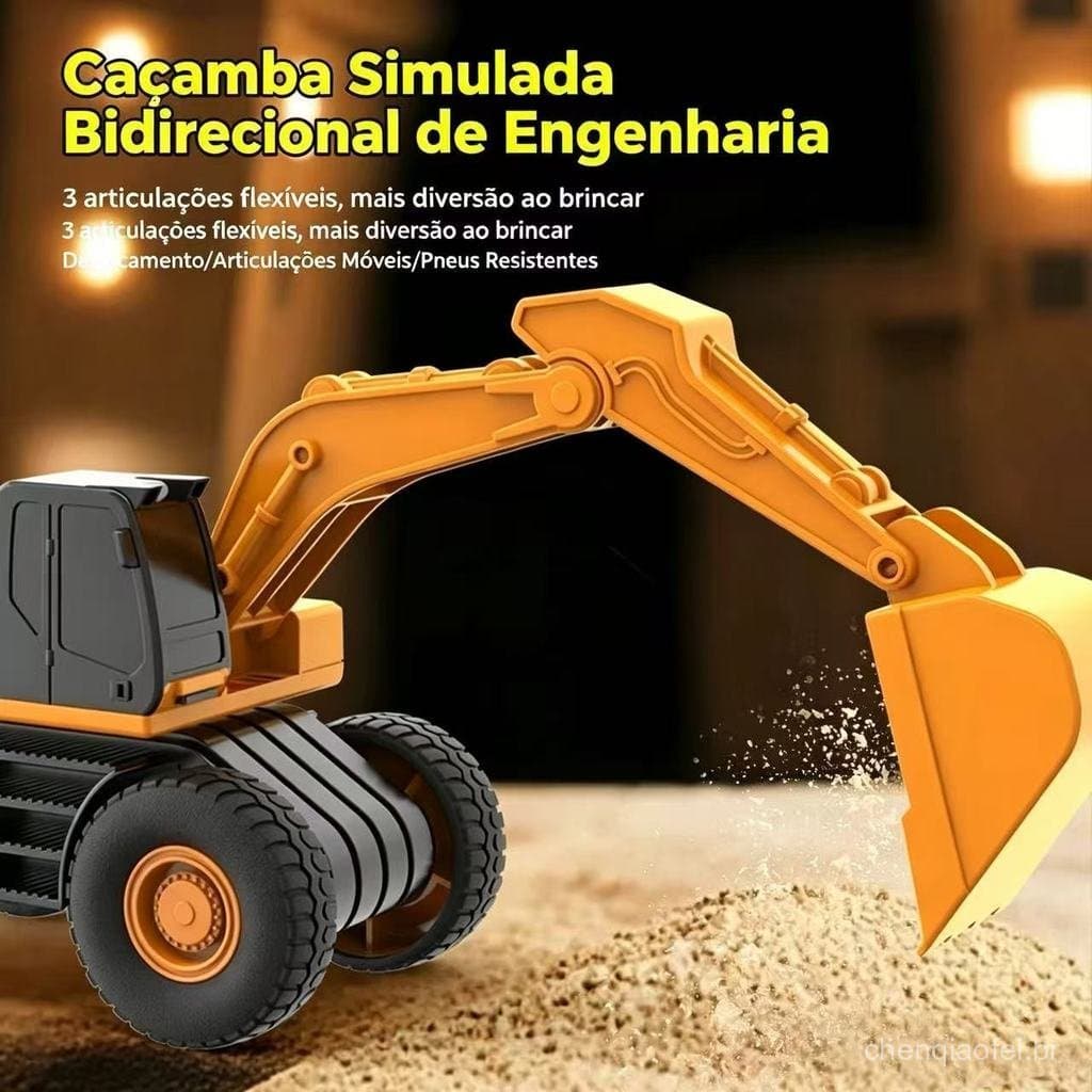 Conjunto De Variedades De Caminhões De Construção Inercial Com Luzes E Som , Máquinas Seguras Para Crianças , Miniatura