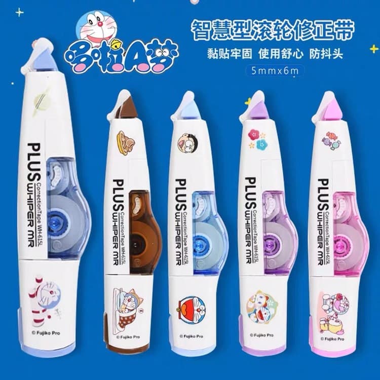 Japão Japão Japão PLUS PLUS Doraemon Fita Corretiva de Edição Limitada WH-615L Fita Corretiva de Edição Limitada Núcleo