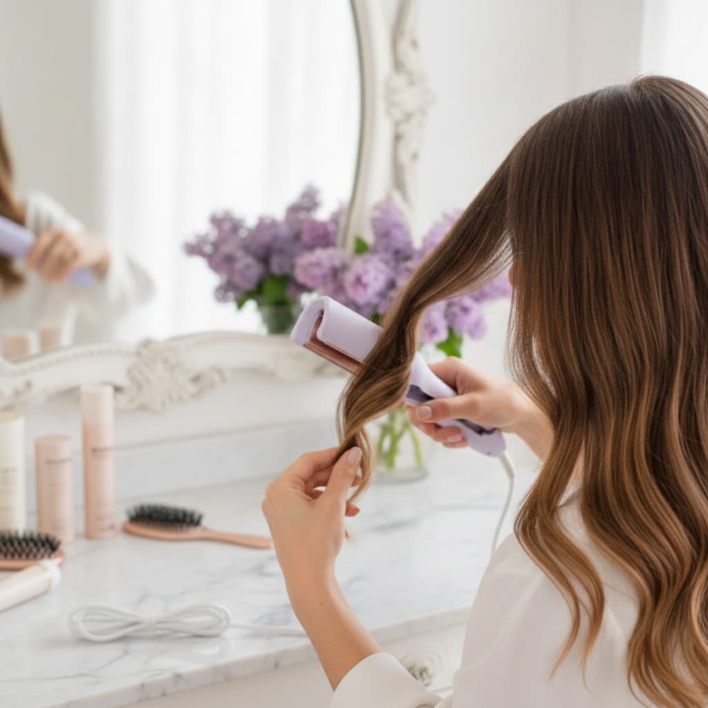 Ondulador de Cabelo Bivolt Lilás Profissional - Ondas Perfeitas e Brilho Radiante Rápido
