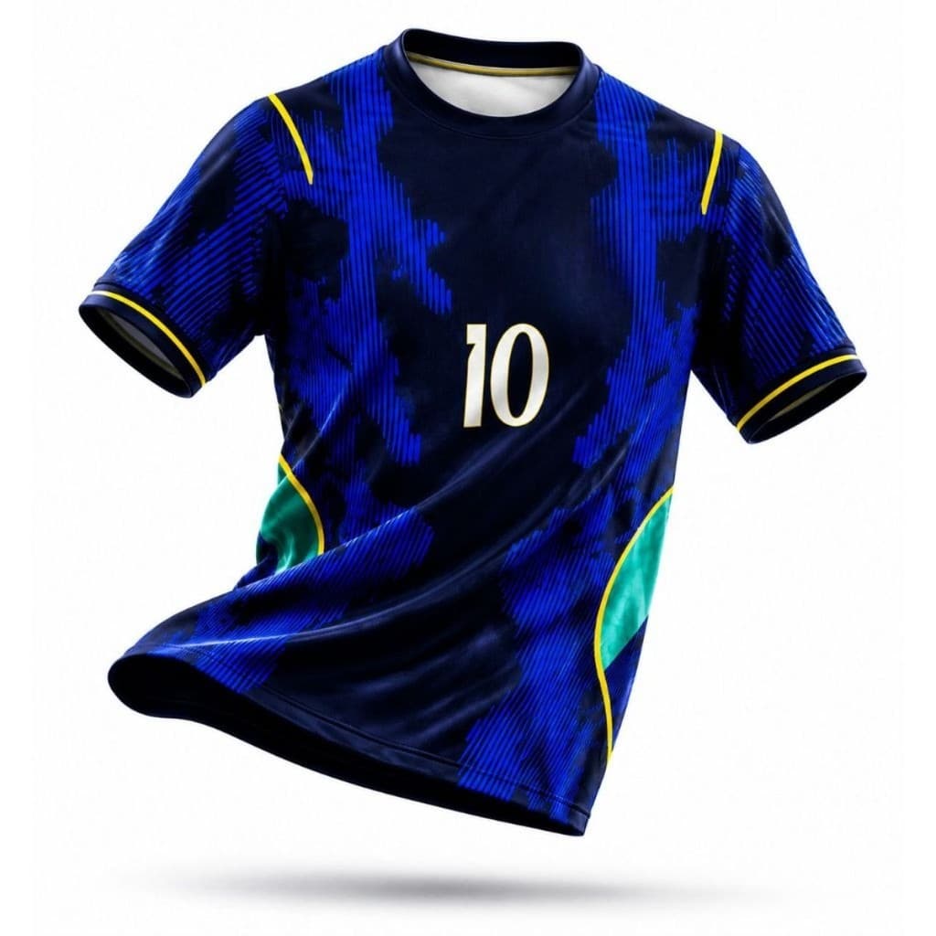 Copa do Mundo Camisa Seleção Brasileira Azul Versão Torcedor