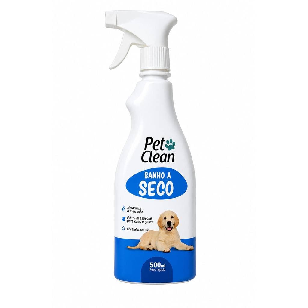 Banho a Seco Pet Clean Spray 500ml para Cães e Gatos