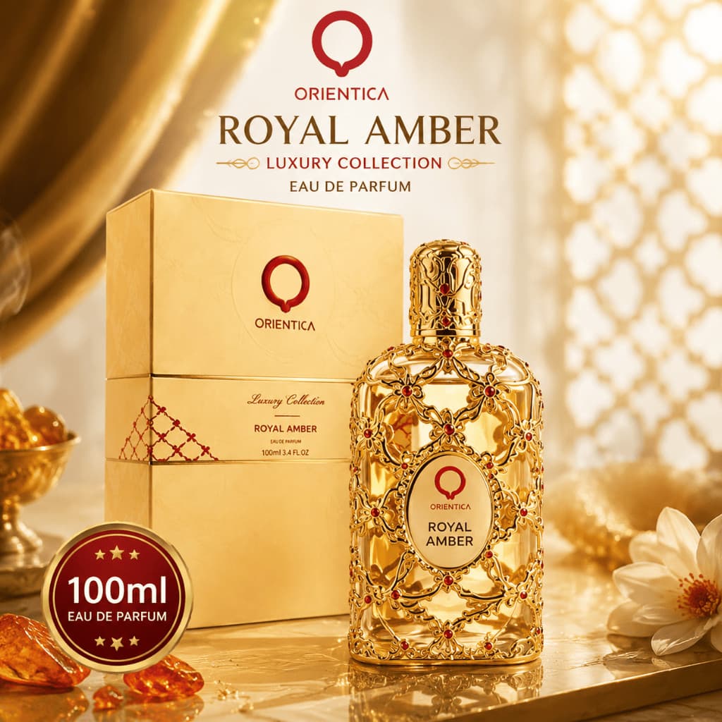 Orientica Royal Amber EDP 100ml Perfume Árabe Oriental Feminino Luxuoso