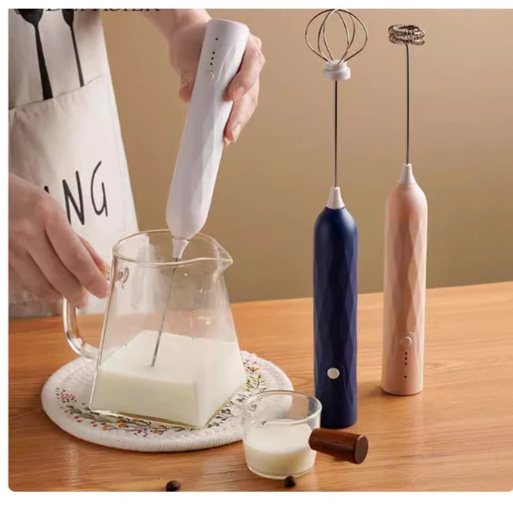Mini Misturador Batedor Mixer Elétrico Para Claras de Ovos Leite Café Utensílios de Cozinha (CAIXA BRANCA)G