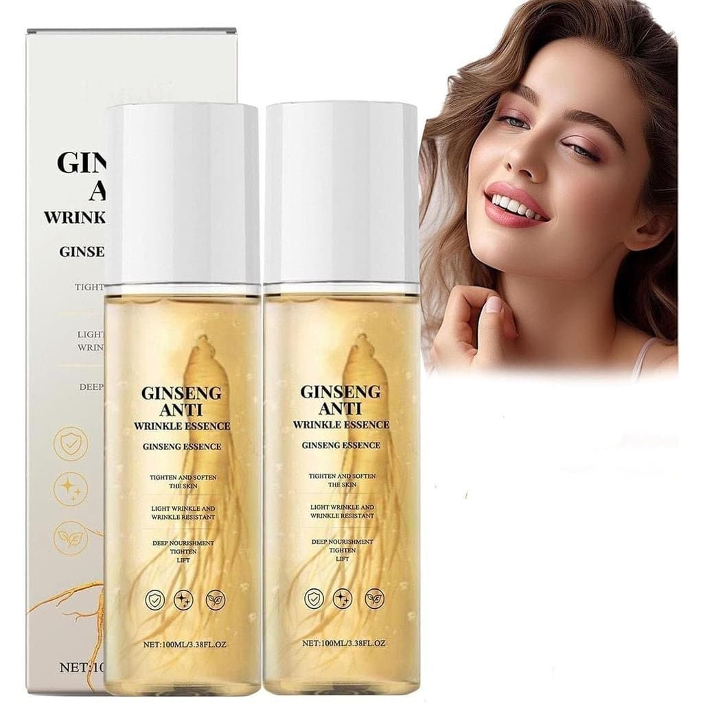 Sérum anti-rugas contendo essência de ginseng, óleo facial hidratante e firmador contendo extrato de raiz de ginseng, Sé