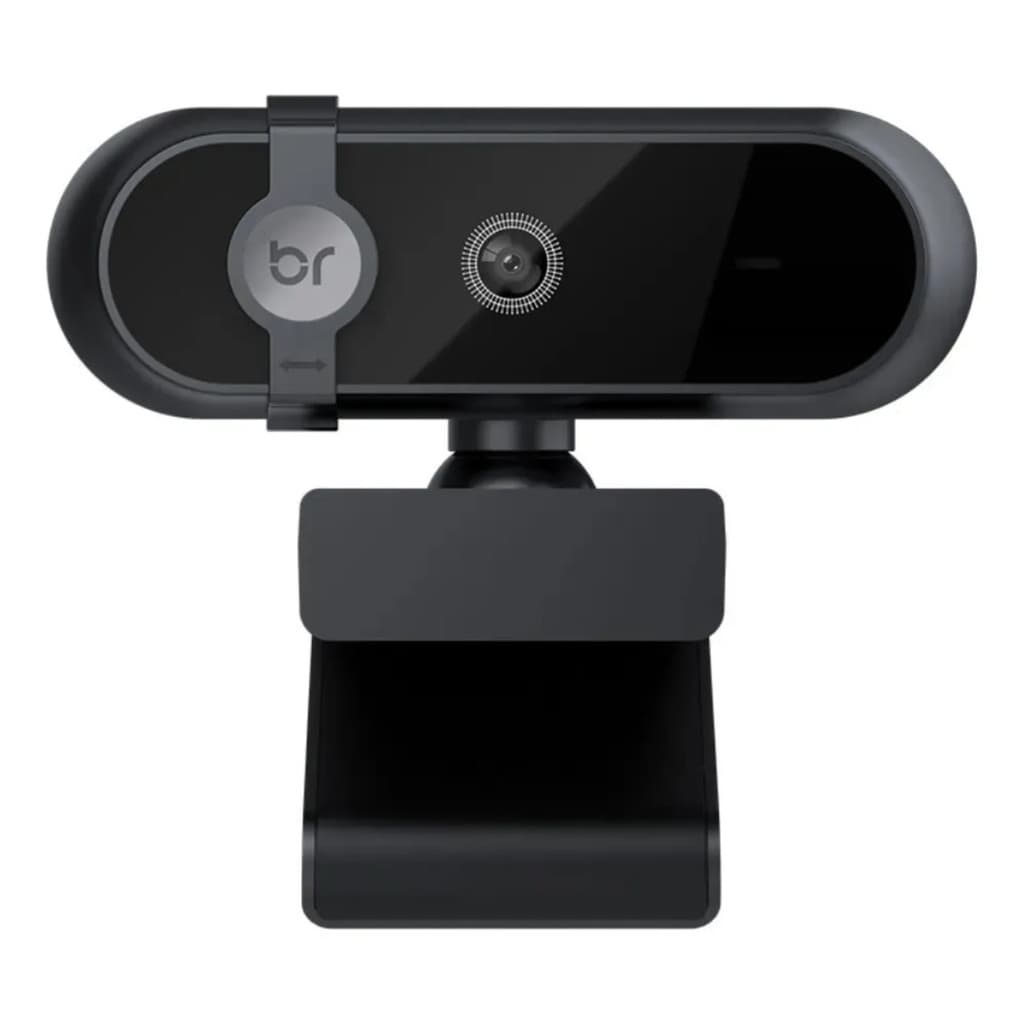 Webcam Bright USB 2K 2560x1440 com Microfone e Tampa para Lente WC577