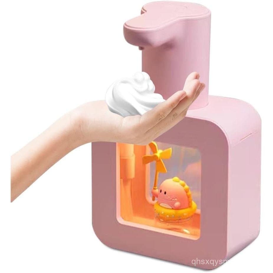 Dispensador Automático de Sabão em Espuma Fofo - À Prova d'Água, Recarregável por USB, Sem Necessidade de Toque, 13,5 oz