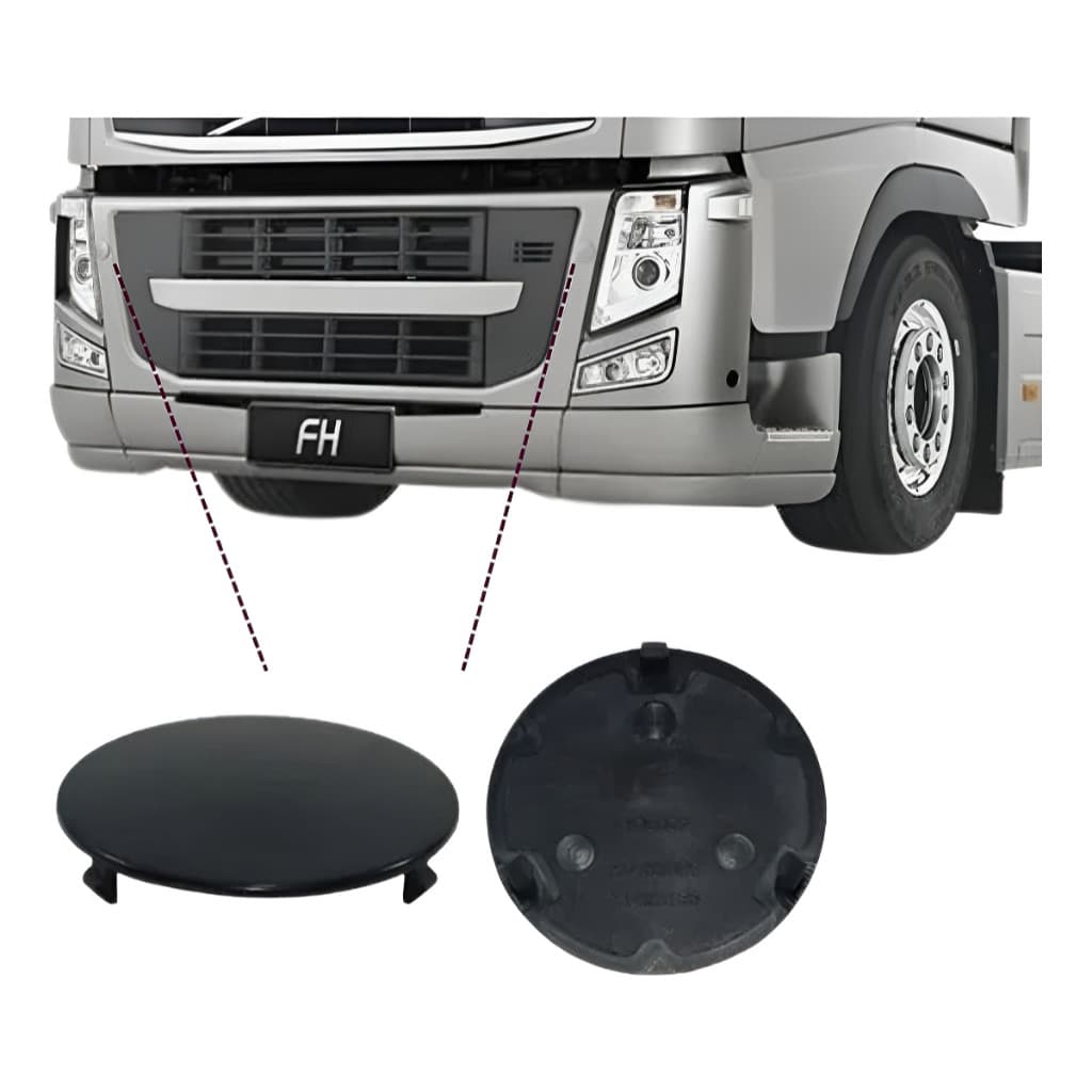Tampa Redonda Grade Dianteira Volvo Fh 2004/2014 20453690