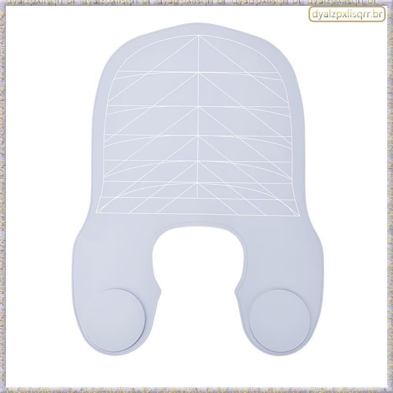 [Fsp] Capa De Corte De Cabelo À Prova D'água 1 Peça De Silicone Com Gola Listrada Para Salão De Cabeleireiro Almofada