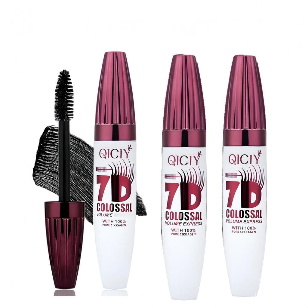Máscara de Cílios Volumizadora à Prova d'Água, Preta, Alongadora e Espessante para Cílios Volumosos, Maquiagem para os O
