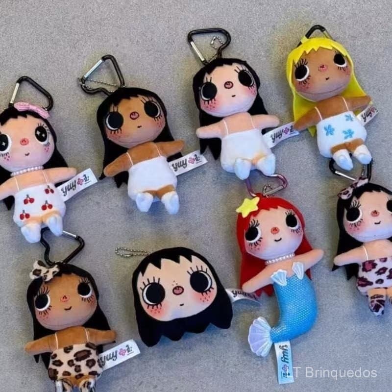 Pingente da coleção Xiaoyu Xiaoyuy, chaveiro de pelúcia fofo para melhores amigas, presente decorativo, adorável e femin
