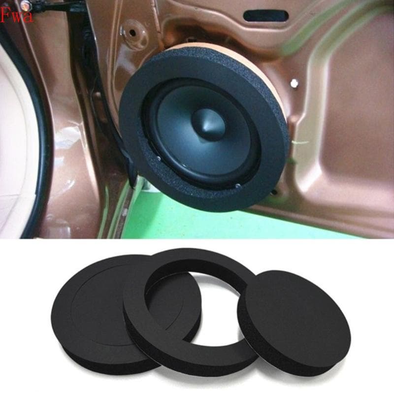 Fwa Anéis Isolamento Espuma Alto-Falante Realçadores Kit Preto 6 5 Polegada Do Carro Forro Da Baixa Almofada Al