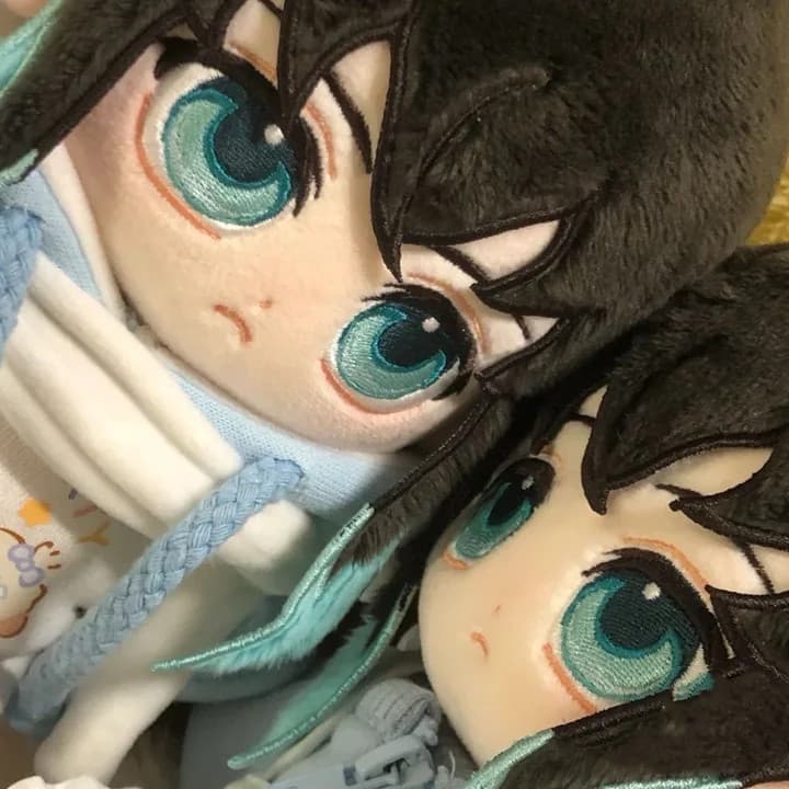 20cm Anime Demon Slayer Papel Tokitou Muichirou Kawaii Cosplay Corpo De Boneca De Pelúcia Com Algodão Dos Desenhos Anima