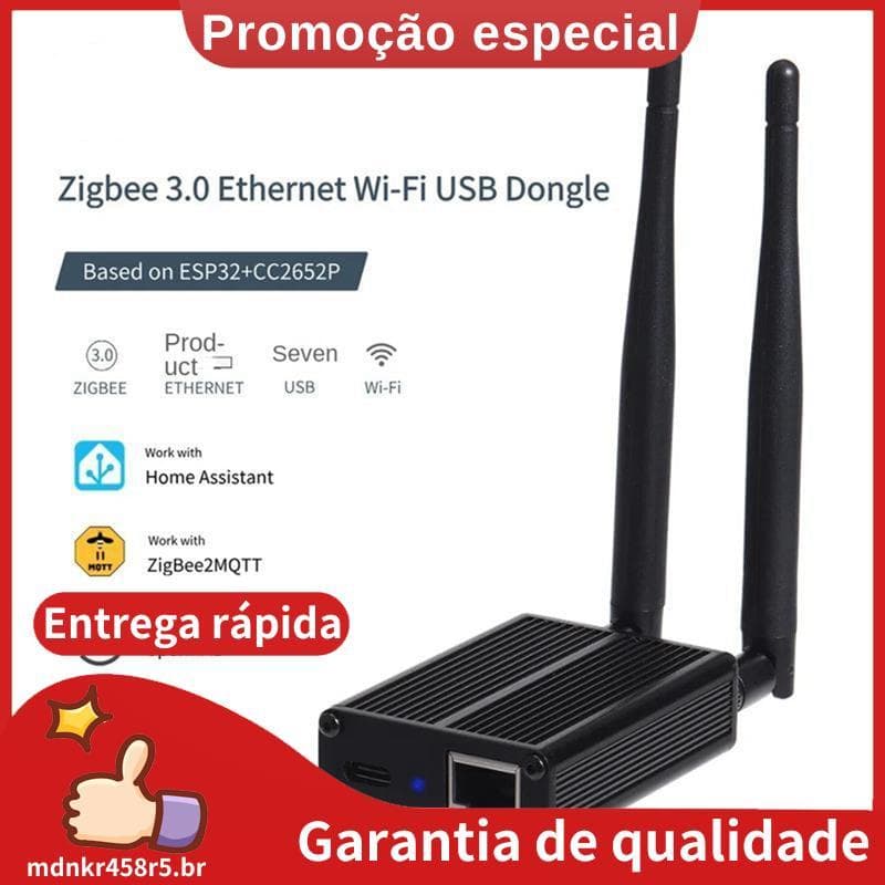 Zigbee 3.0 A ETH USB WiFi Gateway Coordenador/Thread-52P Dongle Para MQTT Home Assistant ZHA Openthread . mdnkr458r5br