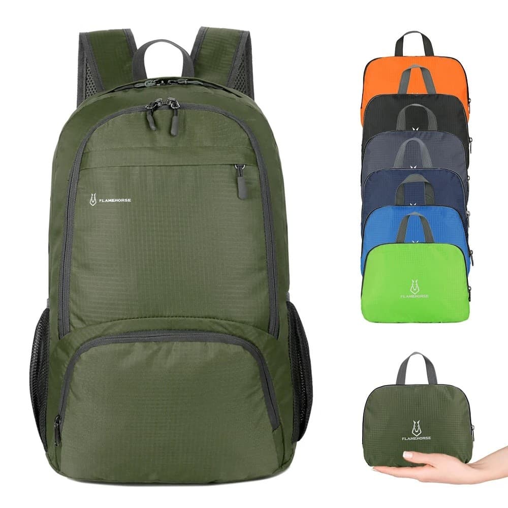 Mochila Leve e Dobrável para Homens e Mulheres, Impermeável, Ideal para Viagens ao Ar Livre, Caminhadas, Ciclismo, Campi