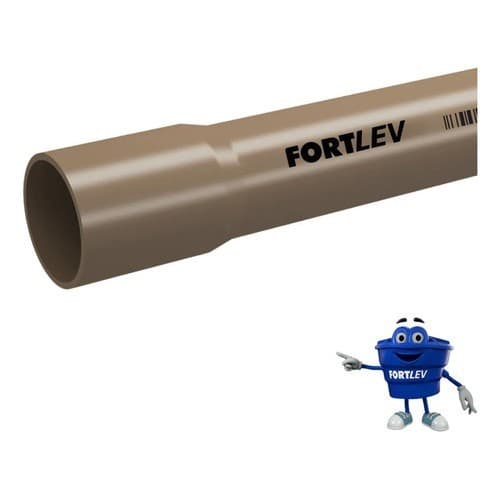 Tubo Cano Pvc Soldavel 32mm 1 Pol - 95 Cm Fortlev