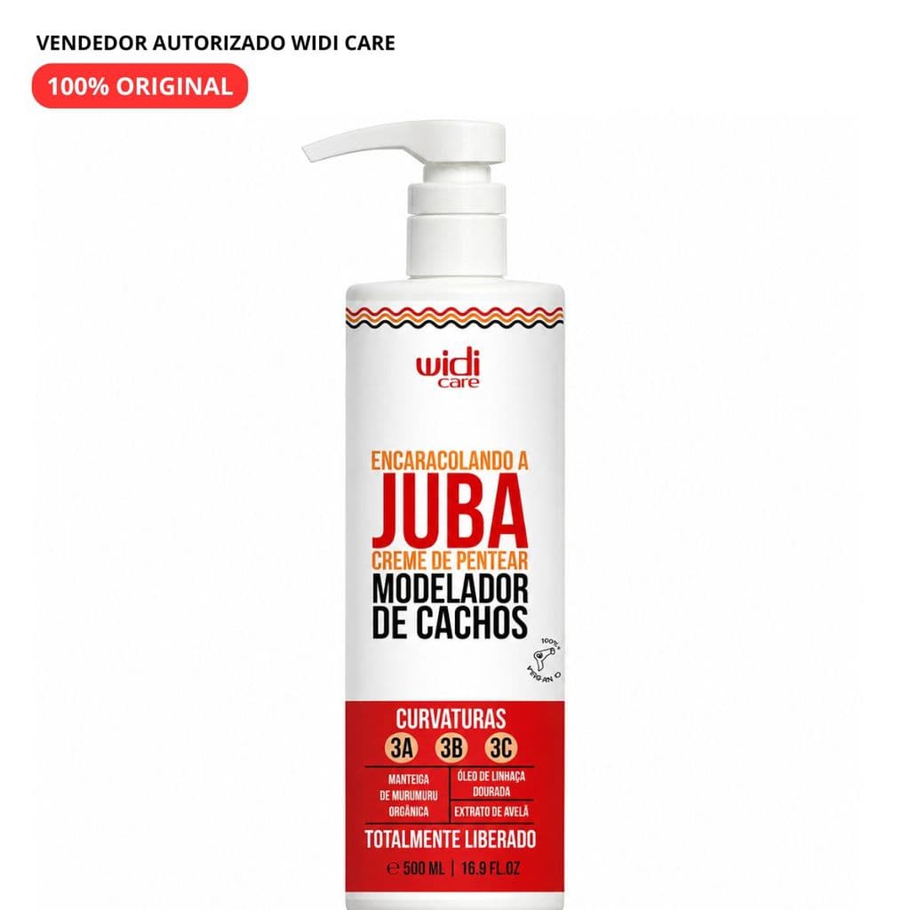 Encaracolado a Juba Creme De Pentear 500ml - Modelador De Cachos Widi Care
