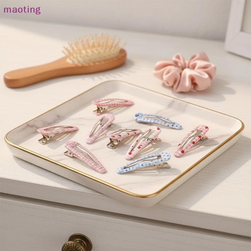 [maoting] Conjunto De Grampos De Cabelo Femininos Coreanos De Bolinhas Doce Dopamina Decoração Fofa Kawaii Para Festas D