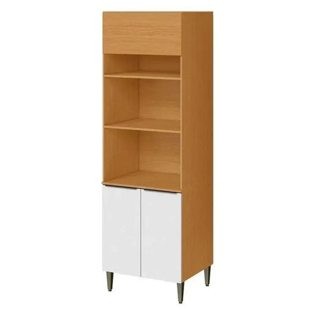 Paneleiro Luana 3 Portas Cinamomo/ Branco