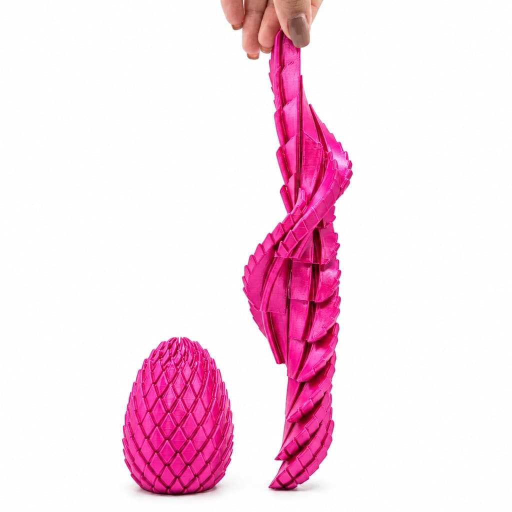 Ovo de Dragão Articulado - Fidget Toy - Brinquedo Anti Estresse e Ansiedade, Sensorial, Slime 3D