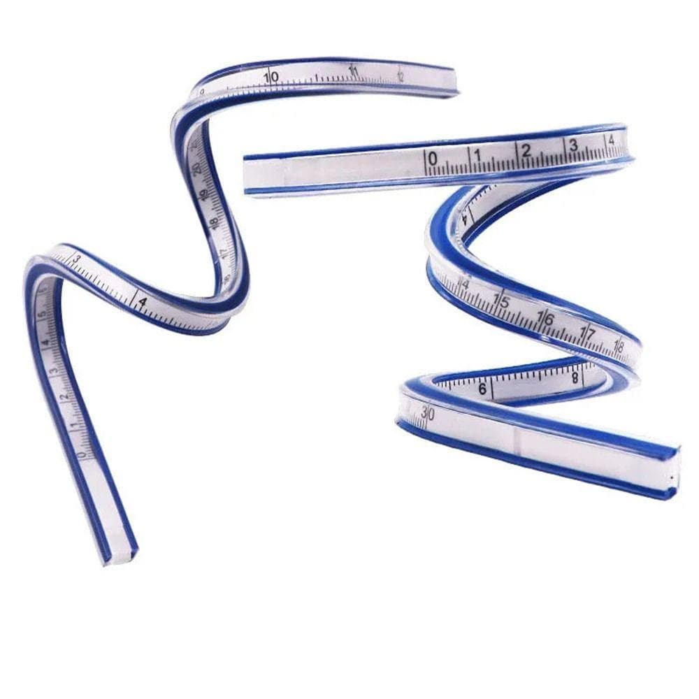 Régua Em Forma De Cobra , Curva Flexível De Plástico , Alfaiate De Dobrável Profissional Serpentina