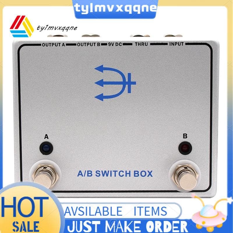 Dois Amp Caminho Sinal Switcher A/B SWITCH Caixa Canal Pedal Para Efeitos De Guitarra Peças Pedais