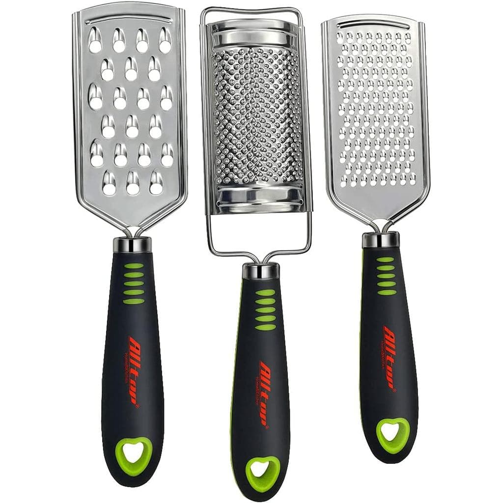 Raladores de Alimentos ALLTOP para Queijo, Noz-moscada, Batata, Gengibre e Alho, Cítricos, Ralador Manual de Aço Inoxidá