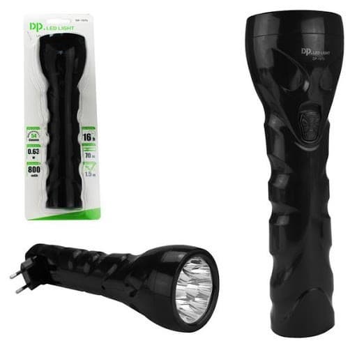 Lanterna de Mão Recarregável com 9 Led DP-1970 Lanterna Super Potente 9 Leds Lanterna Dp