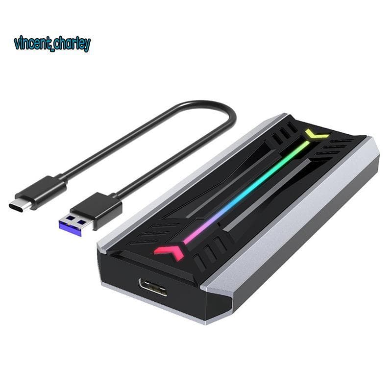 [vincent_c] Gabinete SSD NVME M2 Externo M . 2 NGFF Protocolo Duplo Caixa De Unidade De Estado Sólido Suporta 2230/2242/