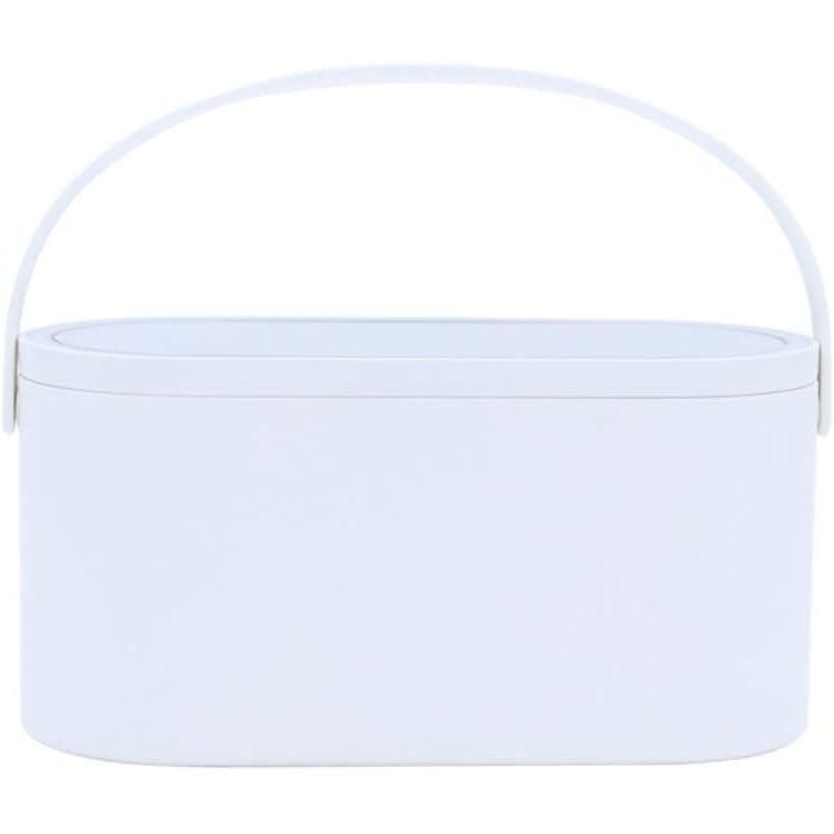 Estojo de Maquiagem para Viagem, Organizador de Maquiagem com Espelho de Luz LED, Estojo de Maquiagem Portátil, Caixa de