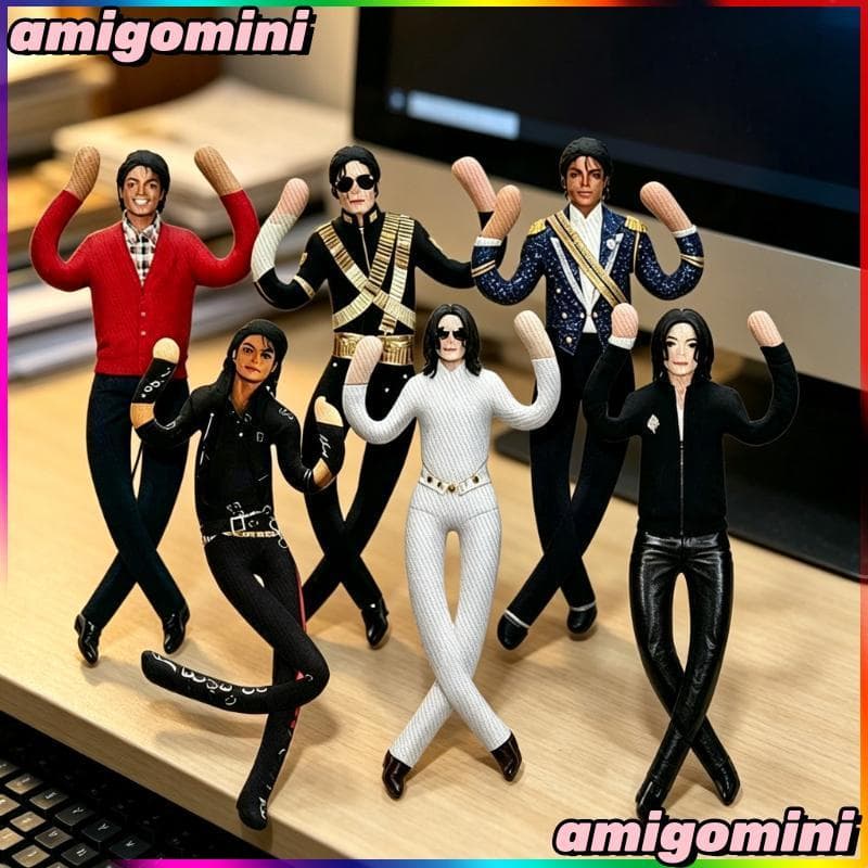 28 Cm Michael Jackson Rat MJ Brinquedo De Pelúcia Boneca Abstrata Com Moldura De Fio De Ferro Embutida Estilo Grátis Est