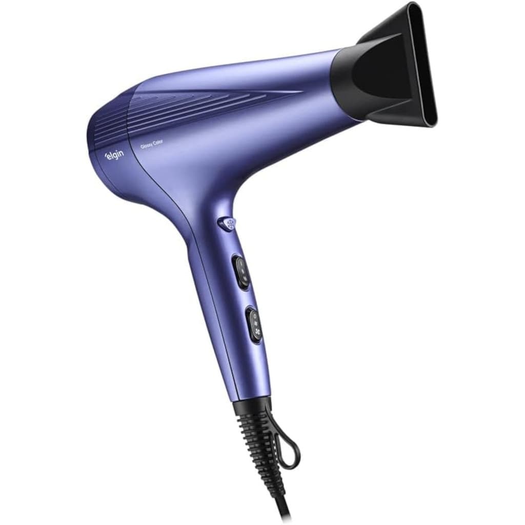 Secador De Cabelo Glossy Color 2.000w Tourmaline Ion Elgi...