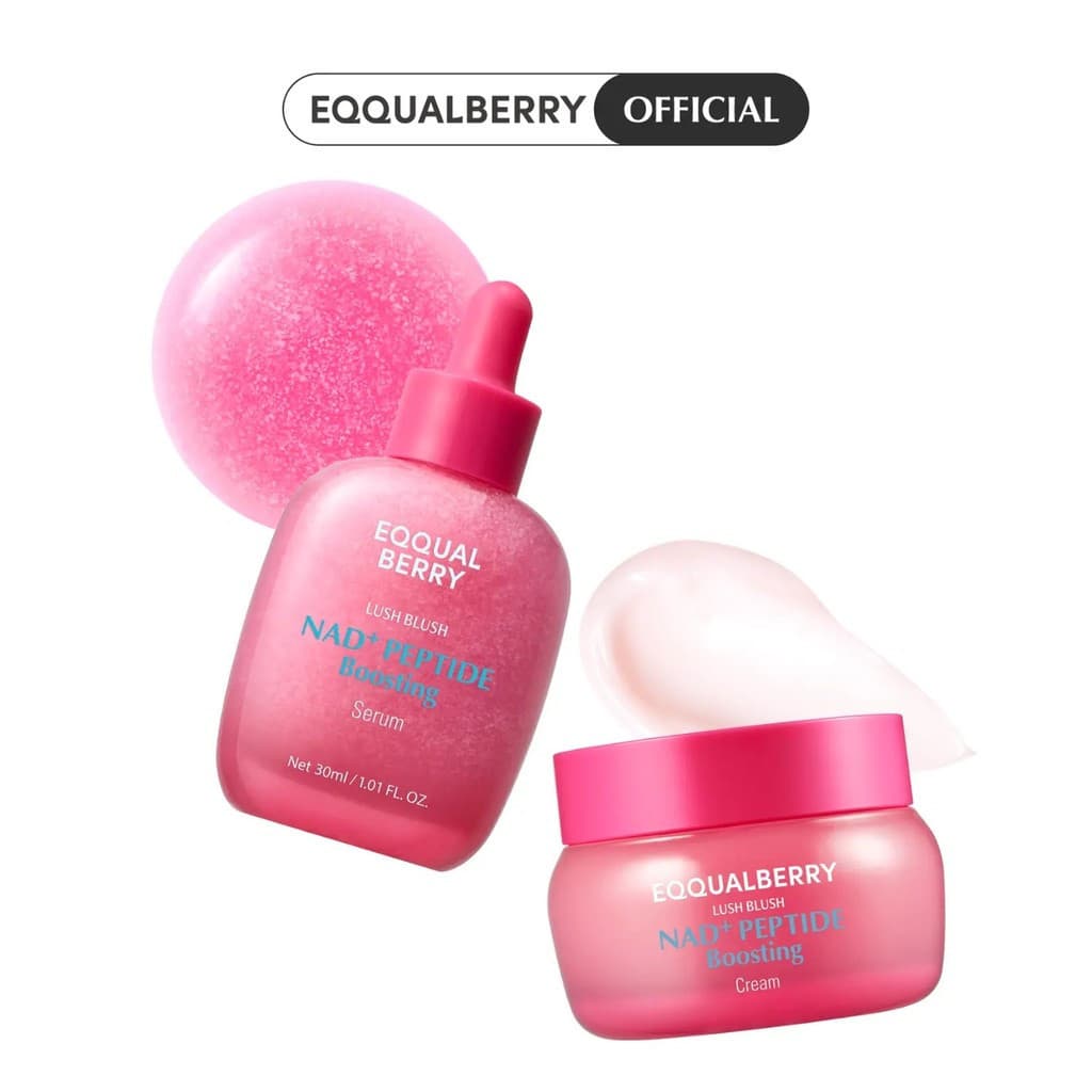 EQQUALBERRY NAD+ Cerimônia da Longevidade: Sérum Potenciador de Peptídeos e Conjunto de Dupla Ação |     Reparação, anti