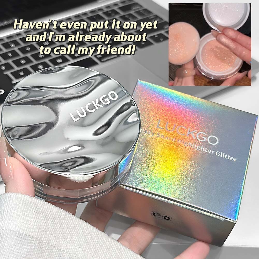 Pó Iluminador LUCKGO Galaxy Diamond - Pó Iluminador para Realçar e Contornar