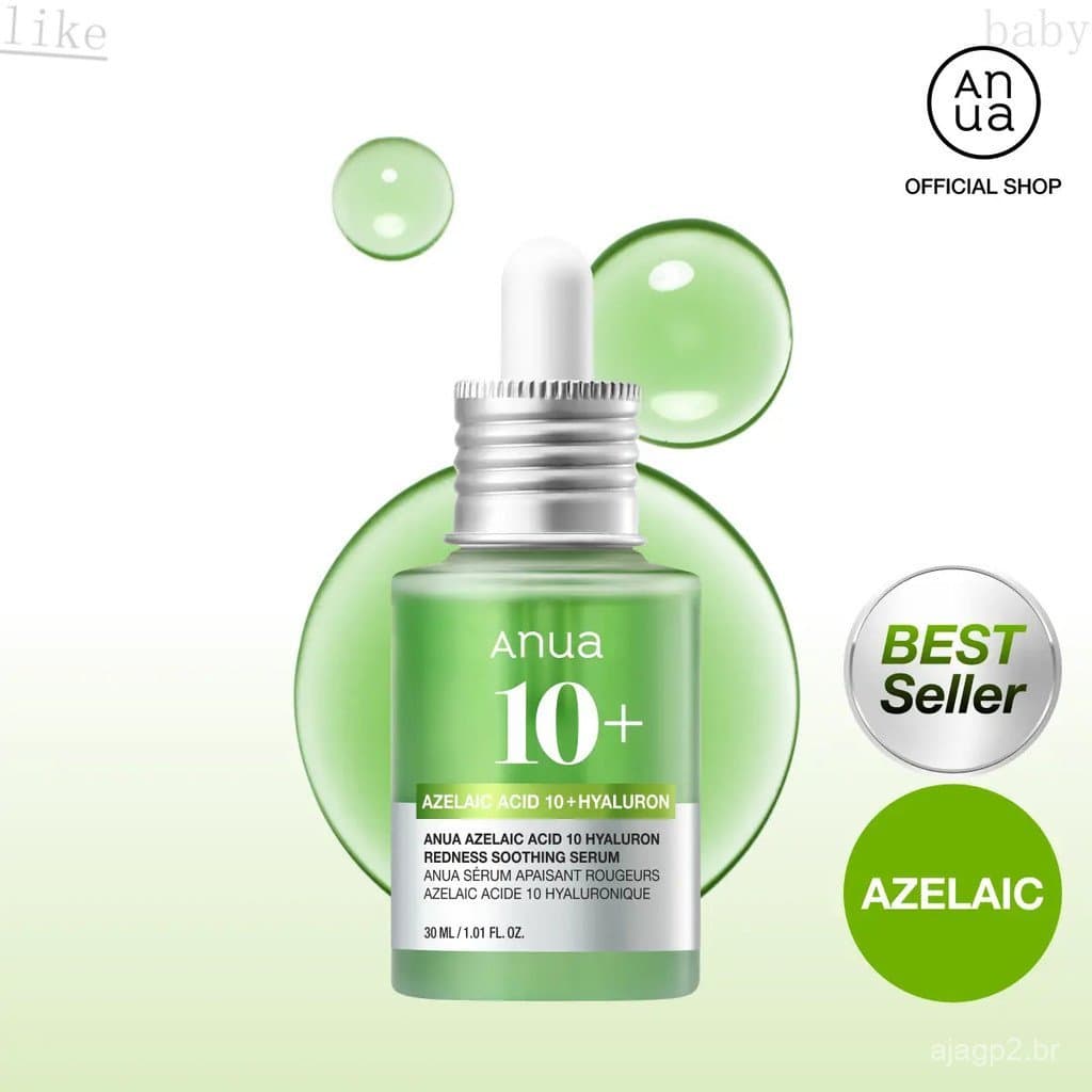 [Anua]10HyaluronRednesshingSerum1.01fl.oz. (30ml)｜Ácido Azelaico, Ácido Hialurônico, Não obstrui os poros, cuidado corea
