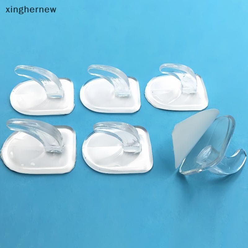 xinghernew 1 Pçs Gancho De Porta Adesivo Ganchos De Parede Transparente Anti-skid Traceless Resistente Sti No Banheiro C