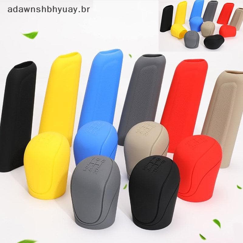 Adawnshubiuay Capa Universal Para Botão De Mudança De Mão De Engrenagem De Carro , Protetores Antiderrapantes De Freio S