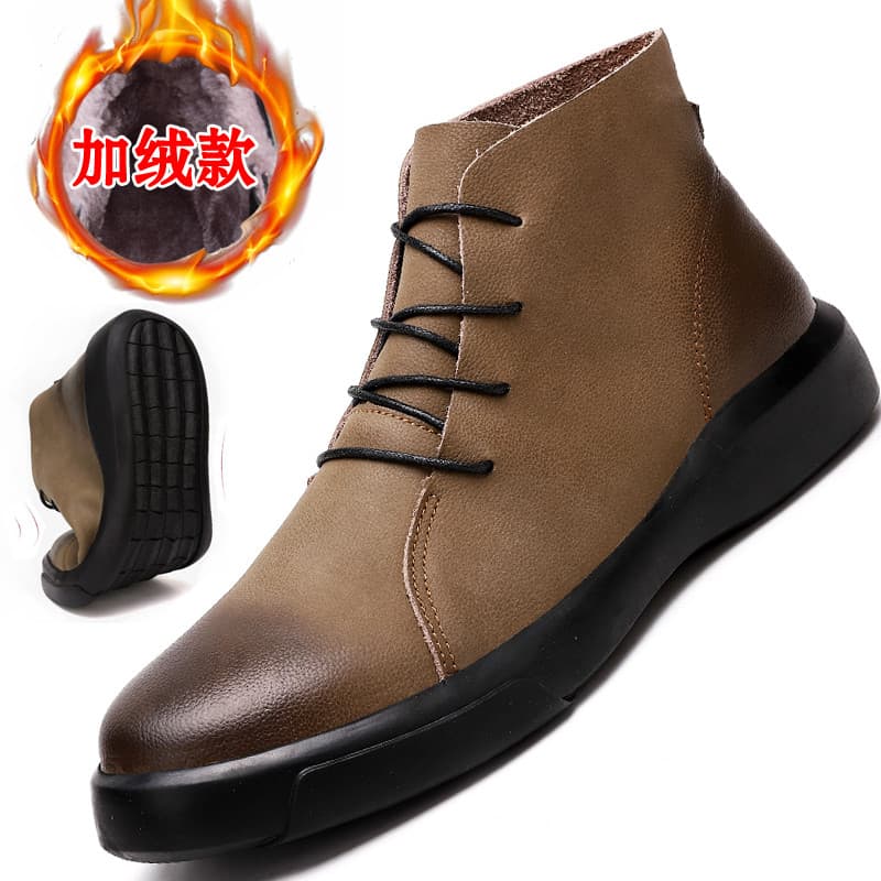 Chelsea botas masculinas de couro genuíno outono inverno botas curtas de alta qualidade na moda britânica Martin botas m
