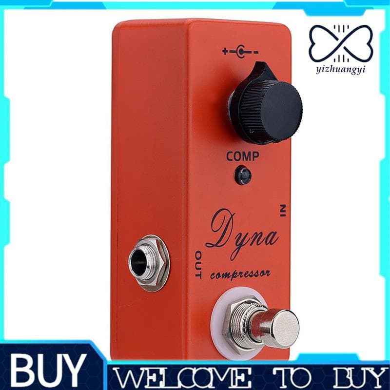 Pedal De Efeito De Guitarra Elétrica Dyna Compressor Mini Único Com True Bypass