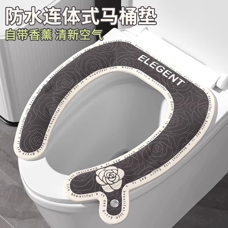 Almofada para assento de vaso sanitário, universal para todas as estações, anel de assento de vaso sanitário impermeável