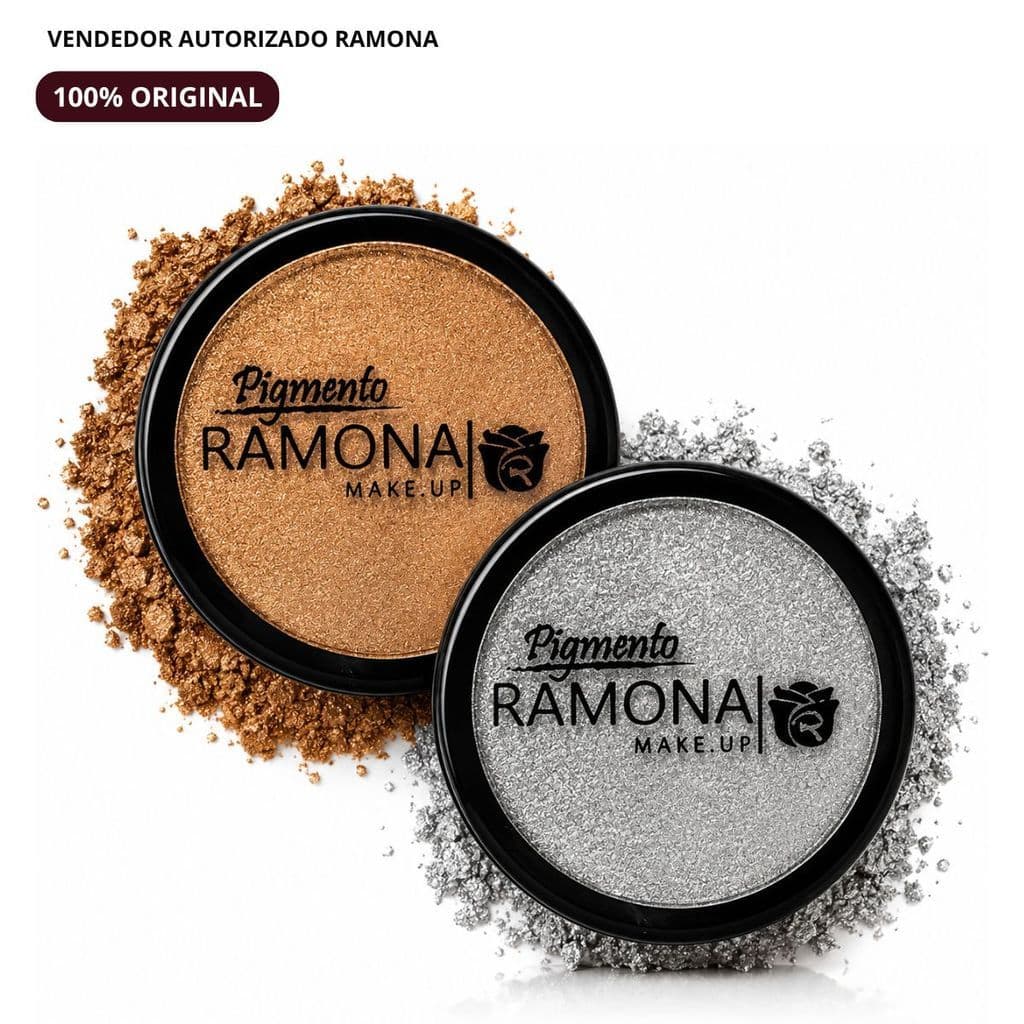 Pigmento Pró Brilho Ramona Make Up Original 2g | Escolha Sua Cor | Alta Pigmentação, Efeito Luminoso e Longa Duração