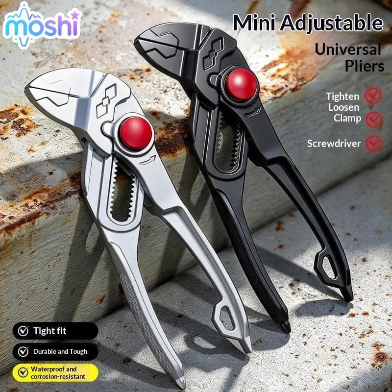 MOSHI Alicate De Bomba De Água Ajustável De 4 Polegadas Mini Chave De Tubo De Encanamento Multifuncional Para Economia D